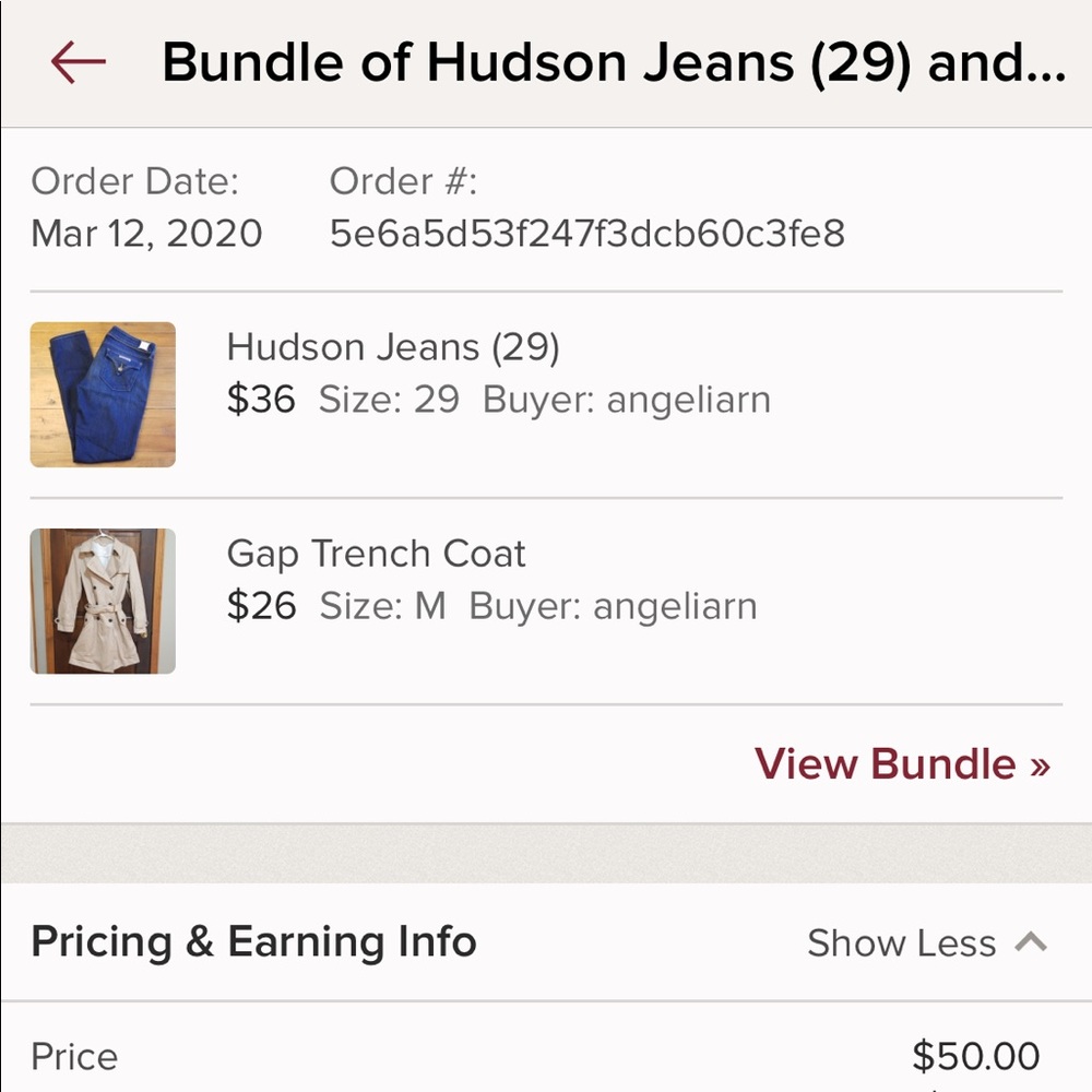 Bundle resale that cancelled due to covid